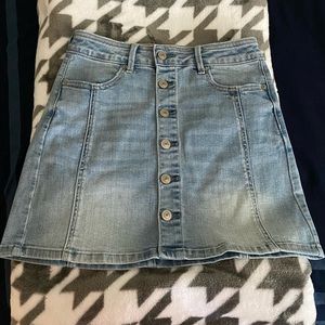 light blue Mini skirt